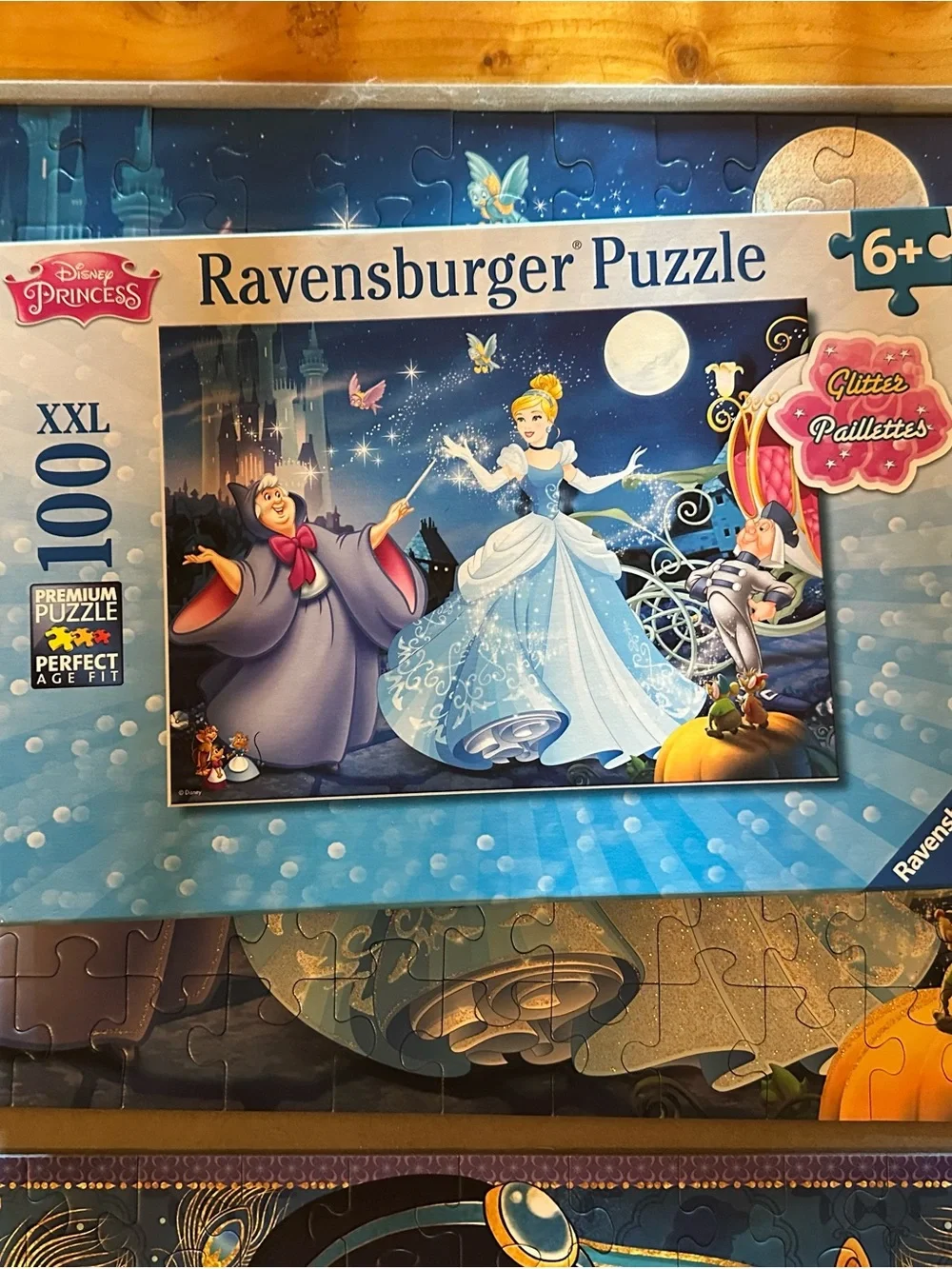 Ravensburger Disney Princess Puzzles Cinderella (blue) & Jasmine (red) Duo